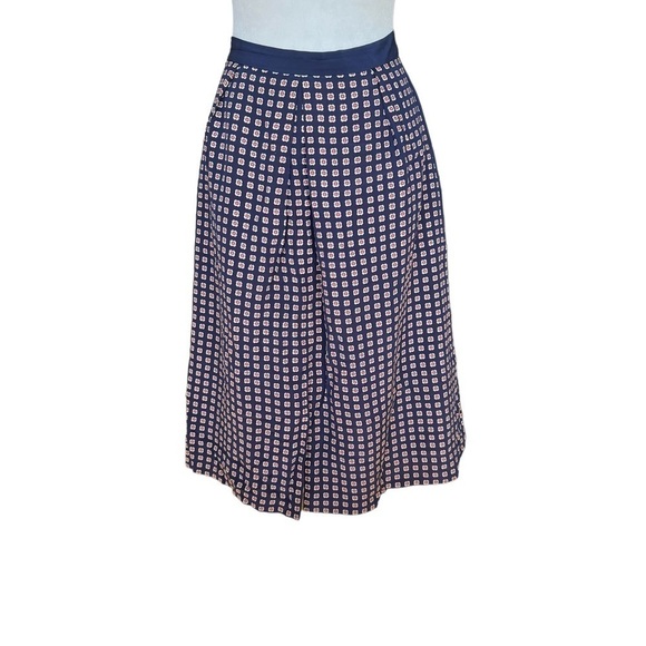 MADEWELL Silk Ascot Geo Printed Midi Skirt - Picture 3 of 7